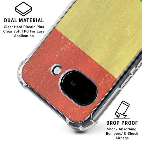Bolivia Flag Distressed Google Pixel 9a Clear Case